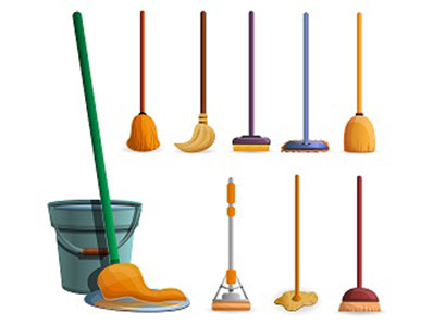 Safety in the Workplace: Color Coding Brooms and Mops