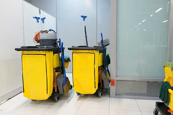 Cleaning Cart Station Yellow Mop Bucket - Office Cleaning