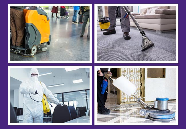 Carpet, tile and disinfecting services