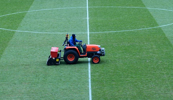 Athletic field-turf mowing and maintenance services