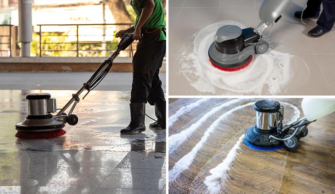 Collage Of Floor Cleaning