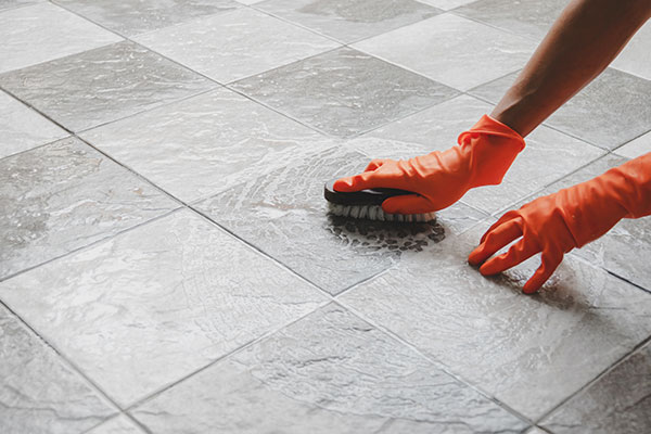 Ceramic tile cleaning