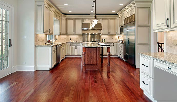 Clean wood floor