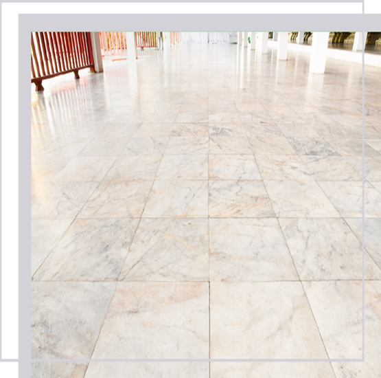 Cleaned and shiny stone floor