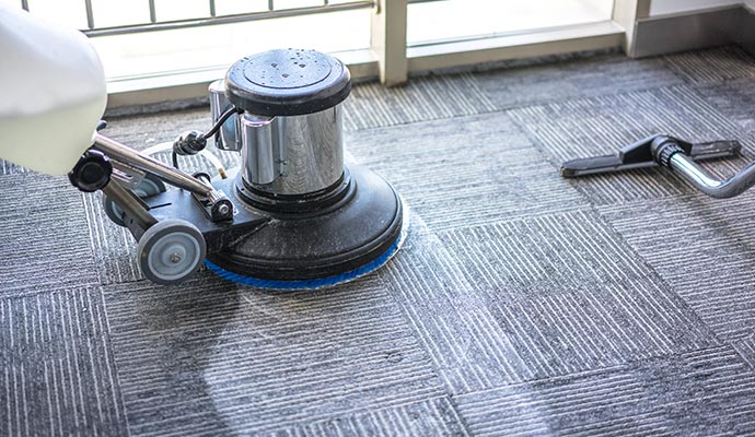 Industrial carpet cleaning