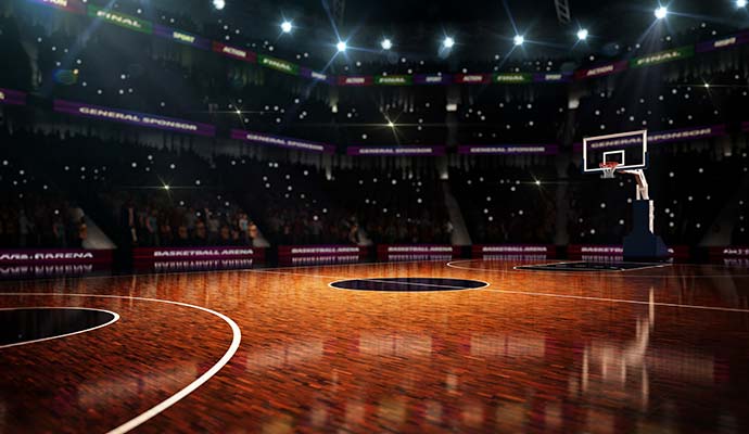Indoor sports complex stadium