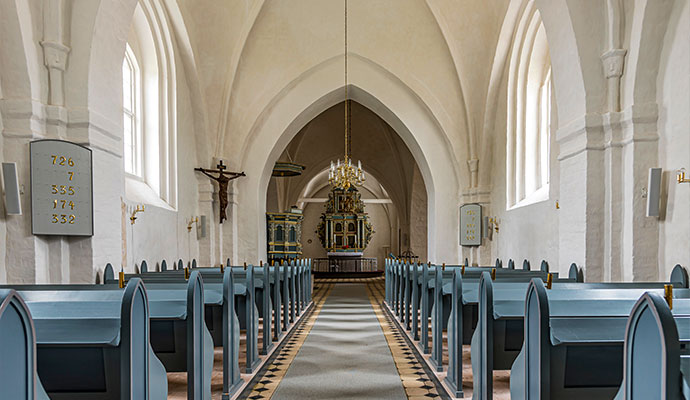 Interior view of a church