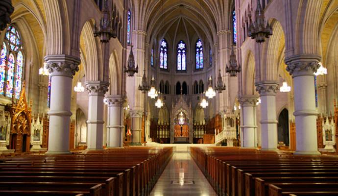 Clean church interior after cleaning service