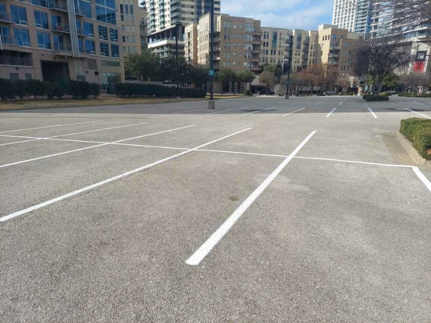 Parking lot striping 