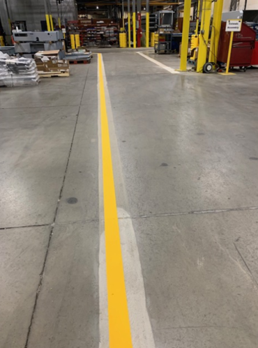 After Warehouse Striping