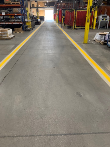 After Warehouse Striping