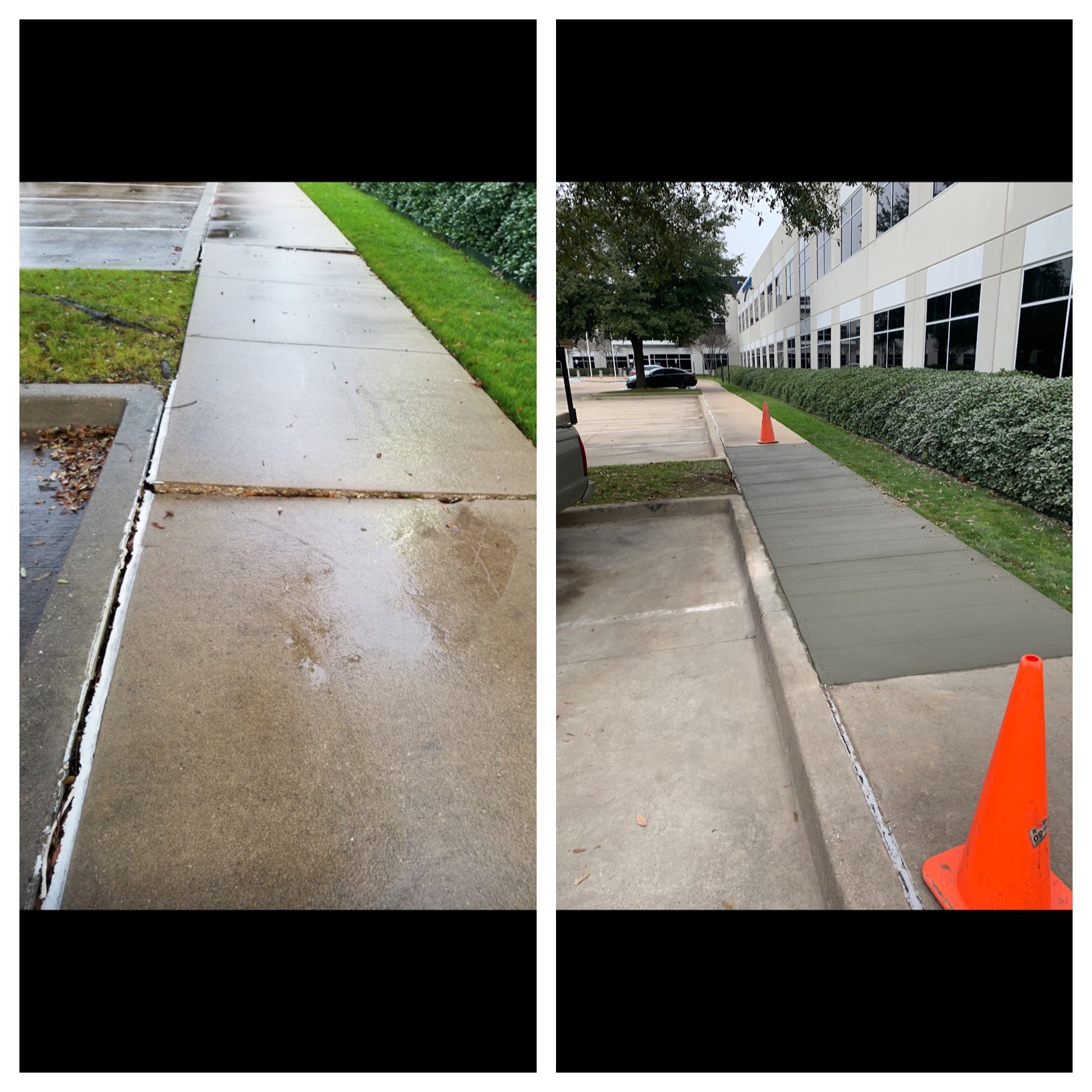 Concrete work-replacing repaving 