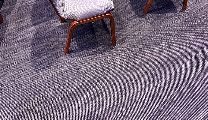 Cleaning carpet at church