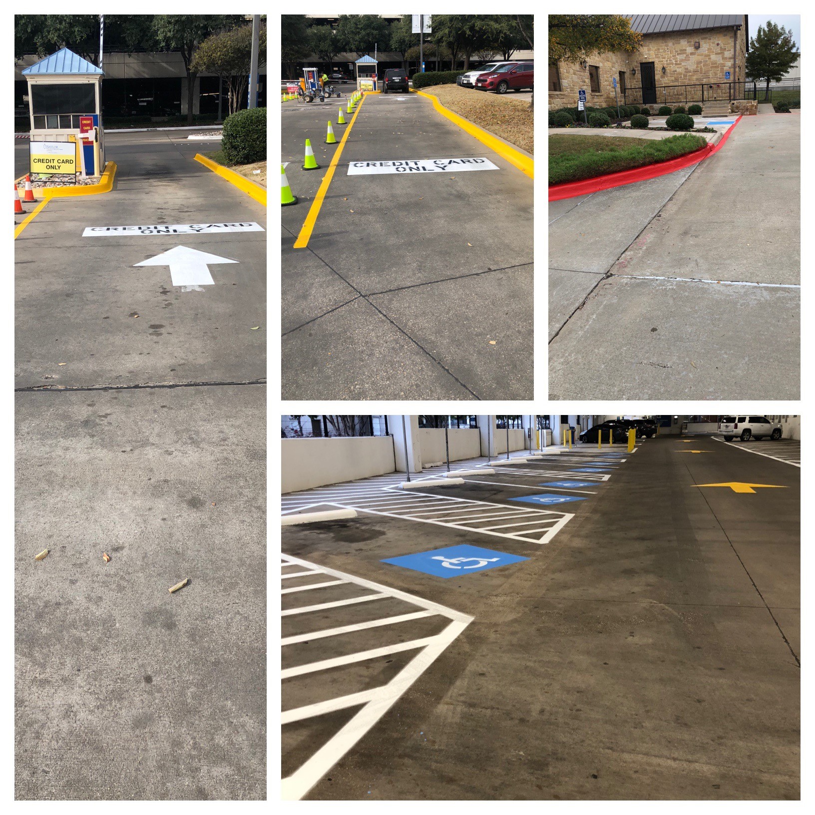 Safety line striping and parking lot striping 