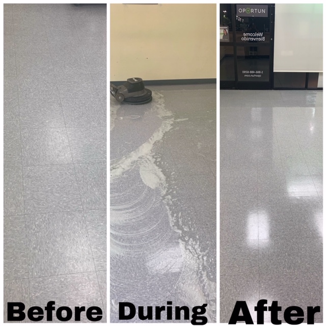 Floor scrub and restoration