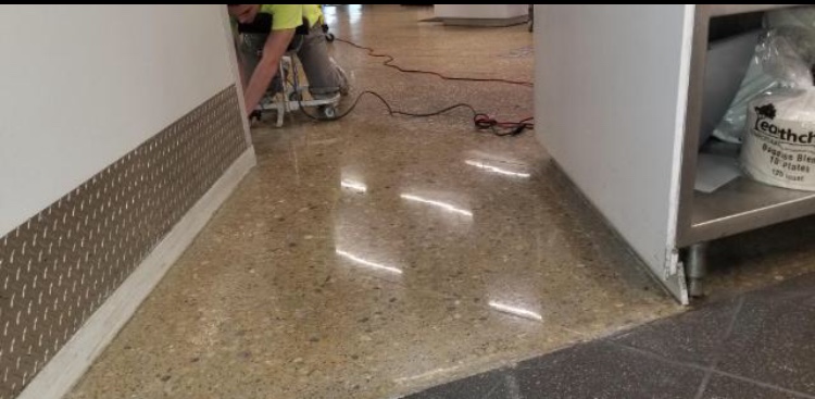 Aggregate floor grinding