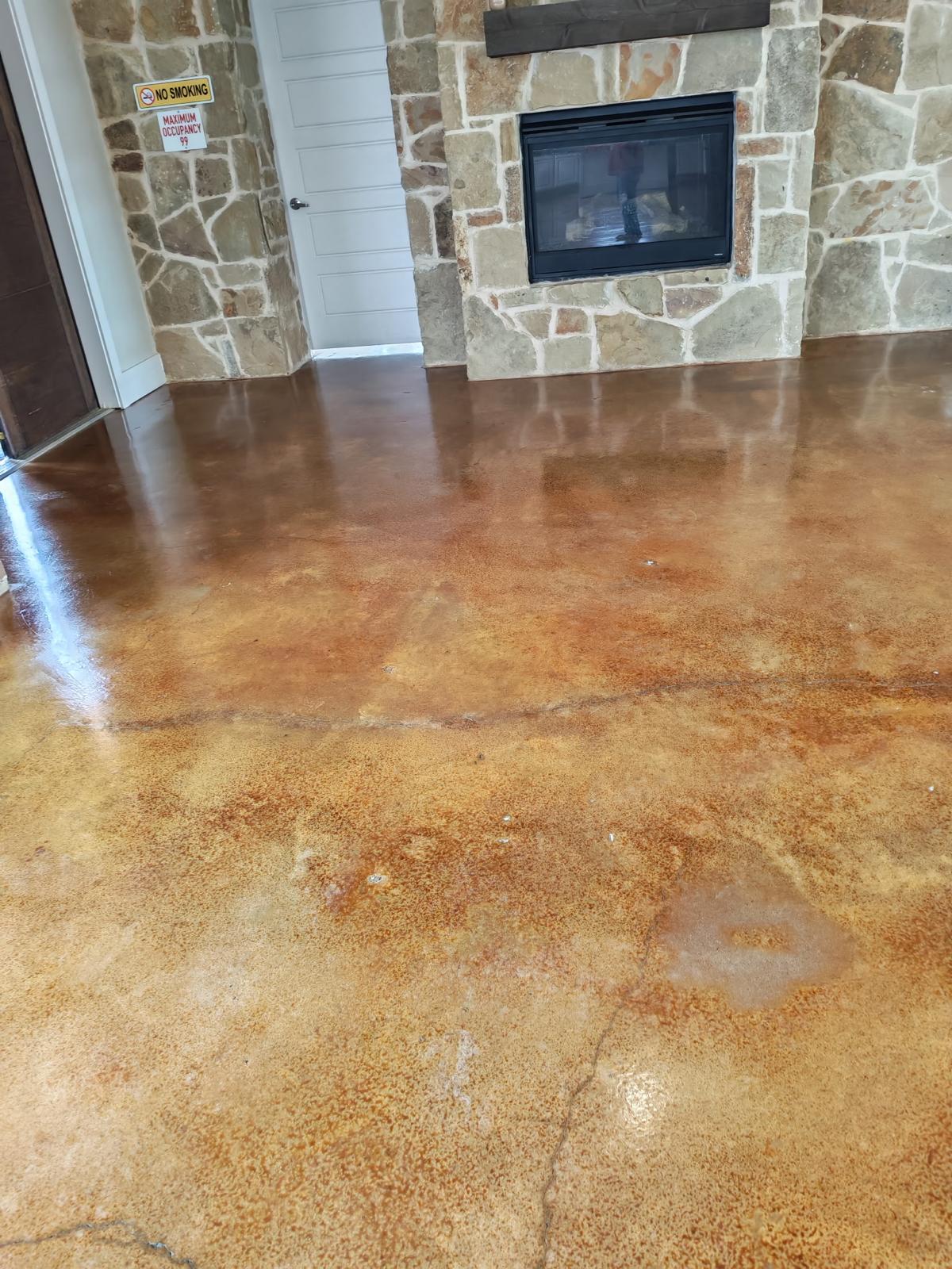 The Creeks of Legacy Stained Concrete Treatment