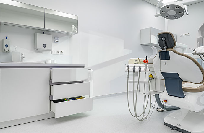 Interior Dental Surgery Room with Special Equipment