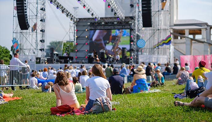 Outdoor music festival