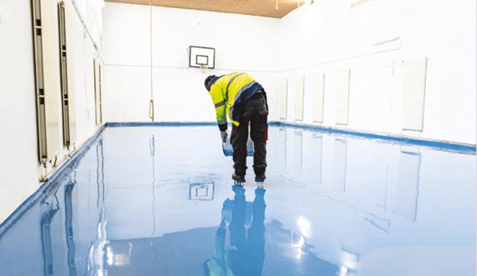 Professional floor coating service