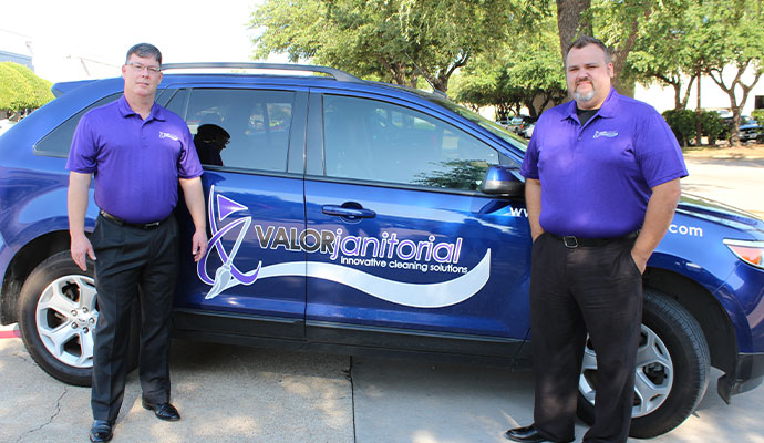 Service vehicle of Valor Janitorial